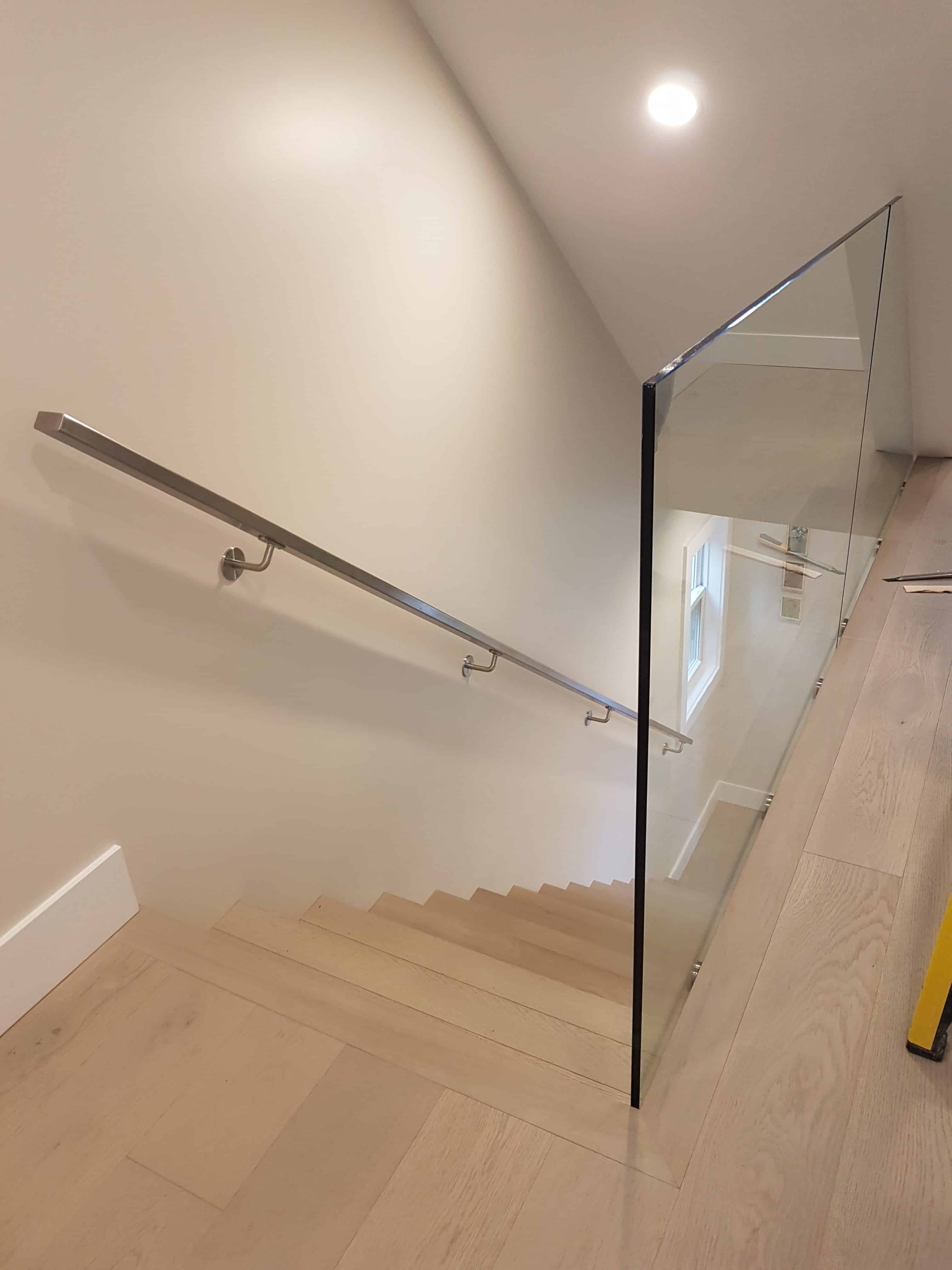 Custom Interior/Exterior Handrails Custom Frameless Shower Installation